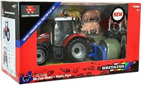 Žaislinis traktorius Massey Ferguson 5612 Britains TOMY