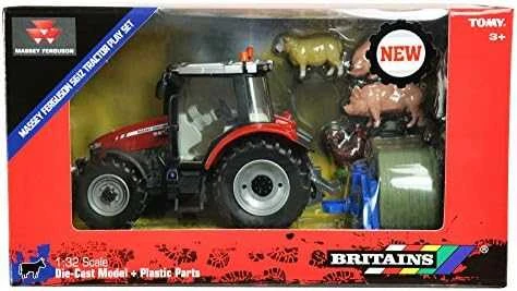 Žaislinis traktorius Massey Ferguson 5612 Britains TOMY