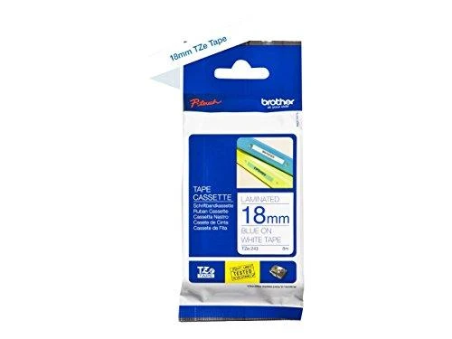 Brother TZE-243 Laminated Tape Mėlyna on Baltas, TZe, 8 m, 1.8 cm