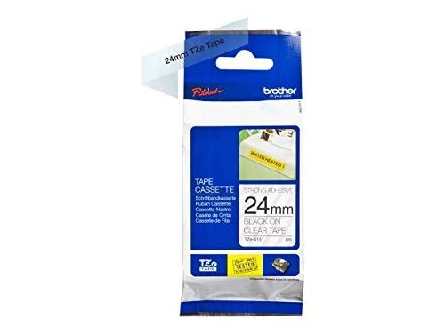 Brother TZe-S151 stipri lipni laminuota juosta Juodas ant Clear, TZe, 8 m, 2,4 cm