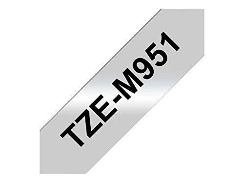 BROTHER TZEM951 24 Juodas ON Sidabrinis MET-M