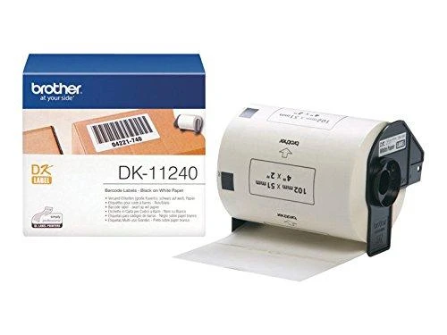 Brother universalios baltos etiketės DK11240 juodos spalvos spauda