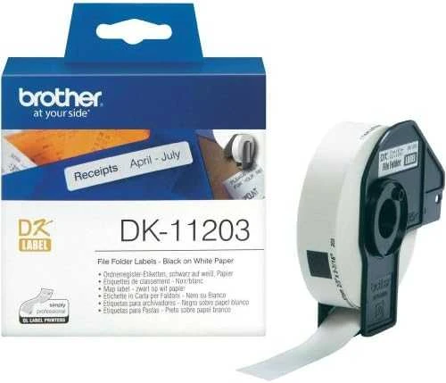 BROTHER DK11203 FAILŲ ALANKO ETIKETĖS