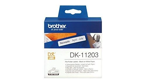 BROTHER DK11203 FAILŲ ALANKO ETIKETĖS