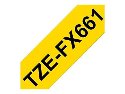 BROTHER TZEFX661 36 Juodas ON Geltonas FLEX
