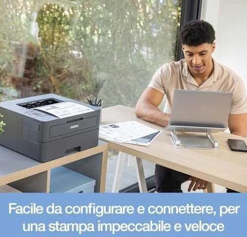 BROTHER HL-L2445DW MONO LASER Spausdintuvas, DUPLEX, WIFI, 32PPM