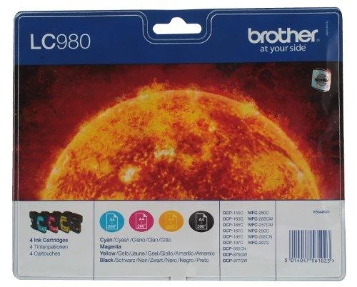 Rašalo kasetė Brother LC980 CMYK | DCP145C/ DCP165C/ MFC250C/MFC290C