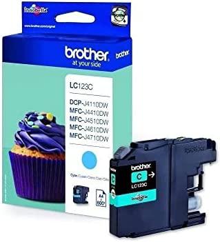 Brother LC-123 Originalus Žydras, Rausvai raudona, Geltona 3 vnt