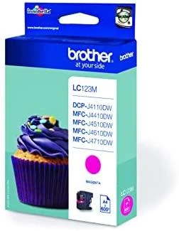 Brother LC123M | Rašalo kasetė | Magenta