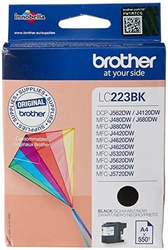 Brother Brolis LC-223BK | Rašalo kasetė | Juodas
