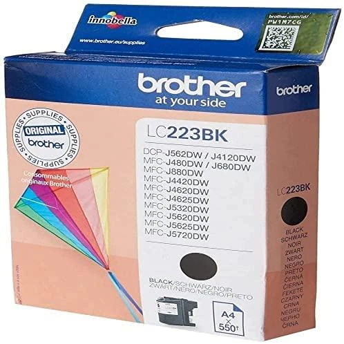 Brother Brolis LC-223BK | Rašalo kasetė | Juodas
