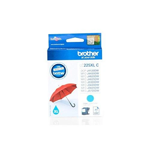 Brother LC-225XLC | Rašalo kasetė | Žydra spalva