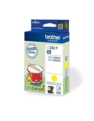 Brother Brolis LC-22UY | Rašalo kasetė | Geltona