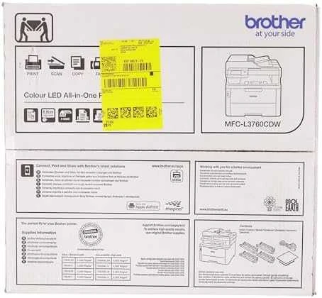 BROTHER MFC-L3760CDW SPALVOTAS LED daugiafunkcis spausdintuvas, ADF, DVIDEŠPUSIS spausdinimas, LAN-1GBE, WIFI, 26 P./MIN.