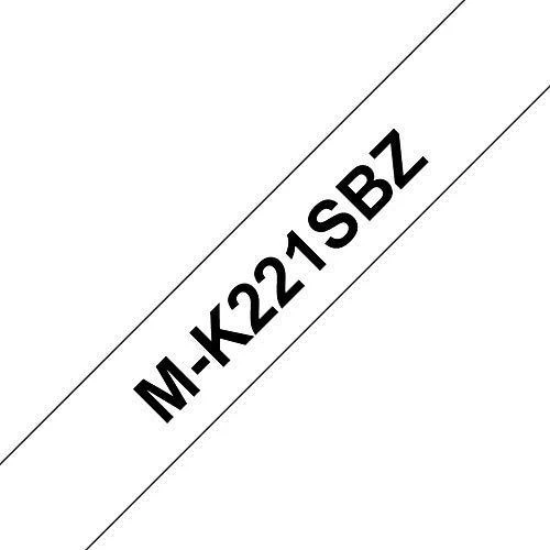 Brother P-touch M-K221SBZ;balta/juoda 4m (9 mm)