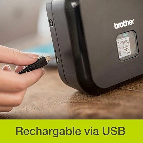BROTHER PT-P710BT CUBE PLUS, LABEL THERMO Spausdintuvas PORTABLE, USB, BT (Juodas)