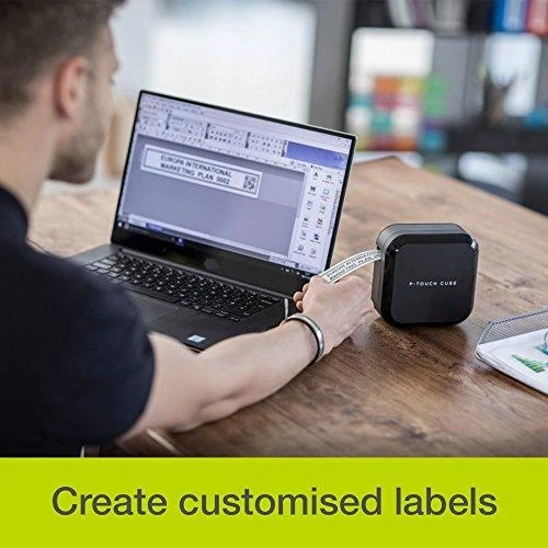 BROTHER PT-P710BT CUBE PLUS, LABEL THERMO Spausdintuvas PORTABLE, USB, BT (Juodas)