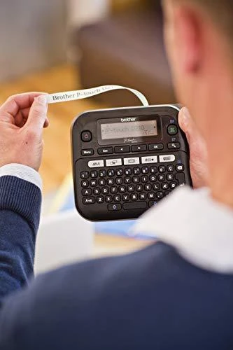 Etiketės spausdintuvas - Brother P-touch D210VP Terminis perdavimas, QWERTZ klaviatūra, 12mm