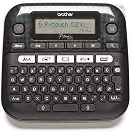 Etiketės spausdintuvas - Brother P-touch D210VP Terminis perdavimas, QWERTZ klaviatūra, 12mm