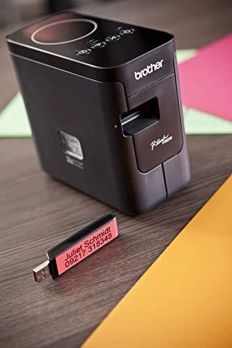 Spausdintuvas Spausdintuvai - Brother P-Touch PT-P750W WLAN NFC 203dpi