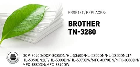 Legrand KMP Printtechnik AG KMP Toneris Brother TN-3280/TN3280 juodas 8000 S. B-T30 perdirbtas