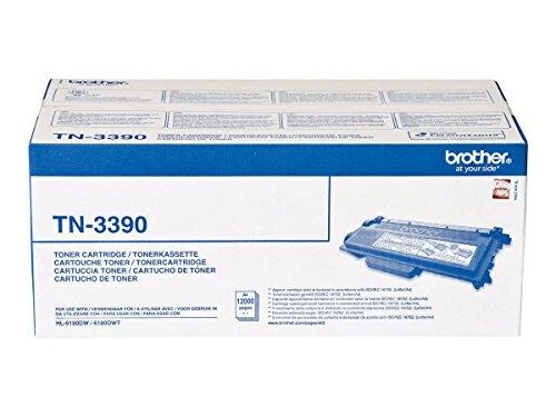 Brother TN-3390 Toneris Cartridge, Juodas