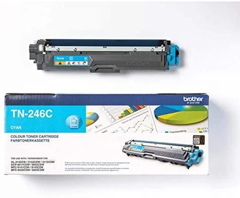 Brother TN-246C tonerio kasetė Originalus Žydras 1 vnt
