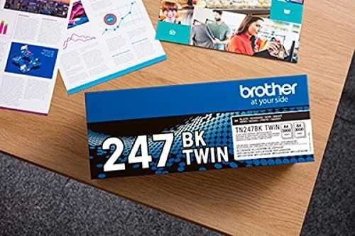 BROTHER TN247BK DVIEJŲ PAKETŲ TONERIAI „Juodas“ (BK = 3 000 PUSLAPŲ/KASETĖ)