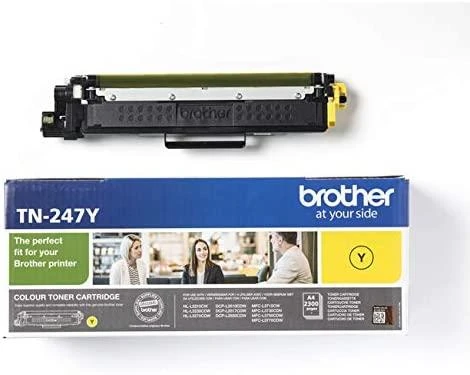 BROTHER TN-247C Geltonas tonerio kasetė, 2300 puslapių