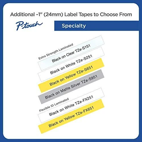 Brother | TZe-421 Laminated Tape | Juodas on Raudona | TZe | 8 m | 9 cm