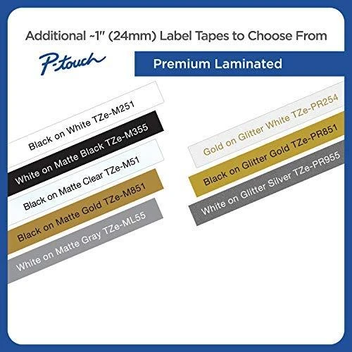 Brother | TZe-421 Laminated Tape | Juodas on Raudona | TZe | 8 m | 9 cm