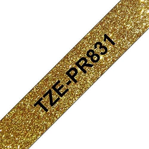 BROTHER TZE-PR831 12 Juodas ON GOLD TAPE