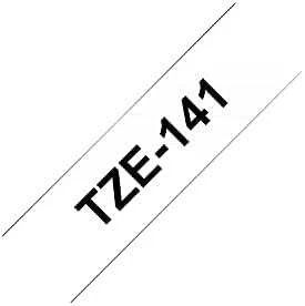Brother TZe-141 laminuota juosta Juodas ant Clear, TZe, 8 m, 1,8 cm