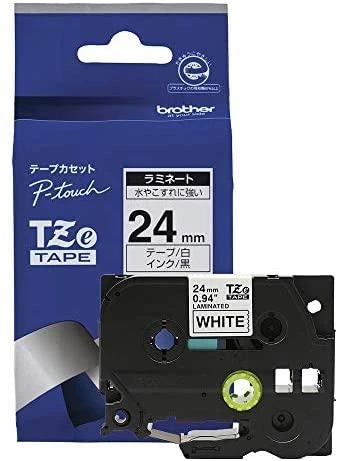 Brother | TZ-251 Laminated Tape | Juodas on Baltas | TZe | 8 m | 2.4 cm