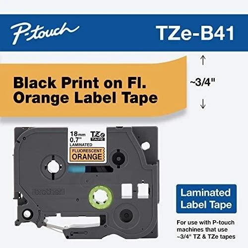 Brother BROLIS TZE345 18 Baltas ON Juodas