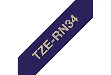 BROTHER TZER234 12 GOLD ON Baltas RIBBON