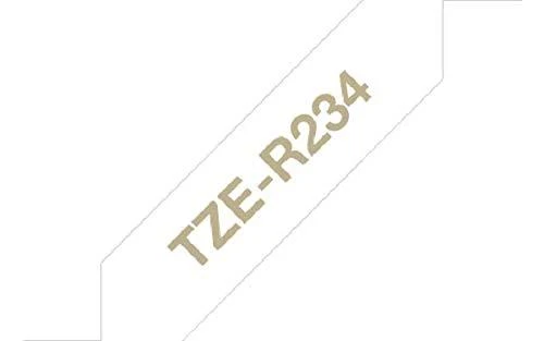 BROTHER TZERN34 12 GOLD ON NAVY Mėlynas RIBBON