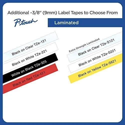 Brother | TZe-S621 Strong Adhesive Laminated Tape | Juodas on Geltona | TZe | 8 m | 9 cm