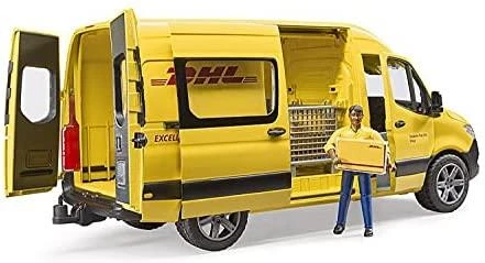 BRUDER 1:16 siuntų pristatymo furgonas MB Sprinter DHL su vairuotoju, 02671