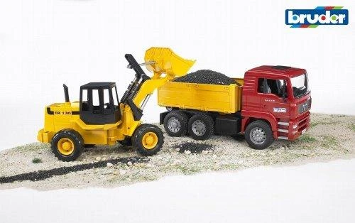 BRUDER savivartis sunkvežimis + traktorius su krautuvu 02752