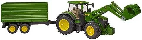Traktorius su krautuvu ir priekaba Bruder 03155 John Deere 7R 350