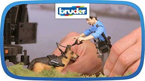 Bruder Ata BRUDER Figūrėlė policjanta su psem 62150