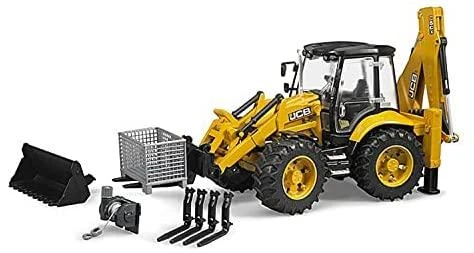 BRUDER traktorius su krautuvu JCB 5CX eco ekskavatorius, 02454