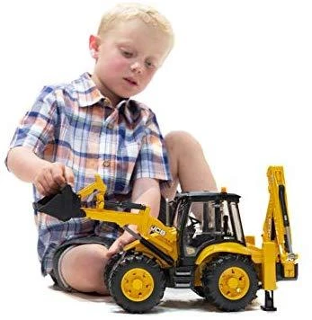 BRUDER traktorius su krautuvu JCB 5CX eco ekskavatorius, 02454