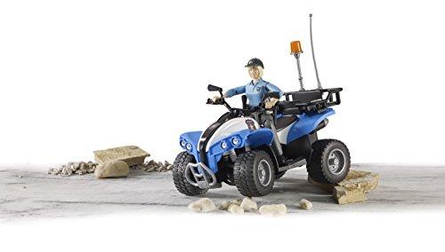 BRUDER policijos keturratis motociklas figūrėle ir priedais 63010