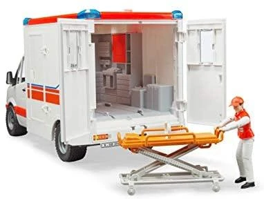 BRUDER greitosios pagalbos automobilis su figūrėle, 02536