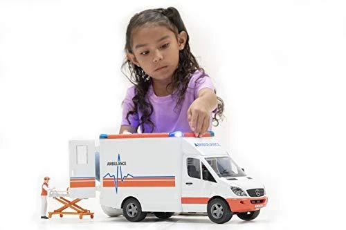 BRUDER greitosios pagalbos automobilis su figūrėle, 02536