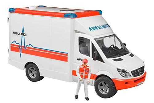 BRUDER greitosios pagalbos automobilis su figūrėle, 02536