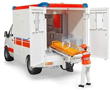 BRUDER greitosios pagalbos automobilis su figūrėle, 02536