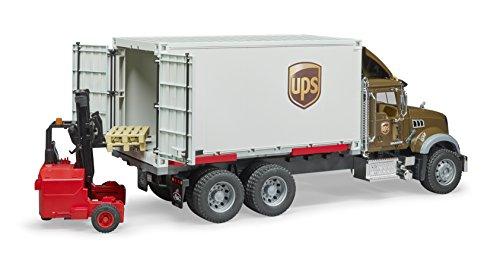 Logistiko sunkvežimis su keltuvu Bruder Mack Granite UPS